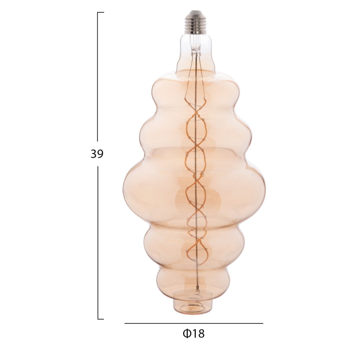 ΛΑΜΠΤΗΡΑΣ LED FILAMENT 8W E27 3000K GOLD COLOR DIMMABLE HM4056.02 ΛΑΜΠΤΗΡΑΣ LED FILAMENT 8W E27 3000K GOLD COLOR DIMMABLE HM4056.02