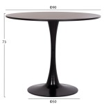 ΣΕΤ ΤΡΑΠΕΖΑΡΙΑΣ 5ΤΜΧ BROLIN HM21200 MDF TOP & ΜΕΤΑΛΛΟ ΜΑΥΡΟ-ΣΚΟΥΡΟ ΓΚΡΙ ΥΦΑΣΜΑ