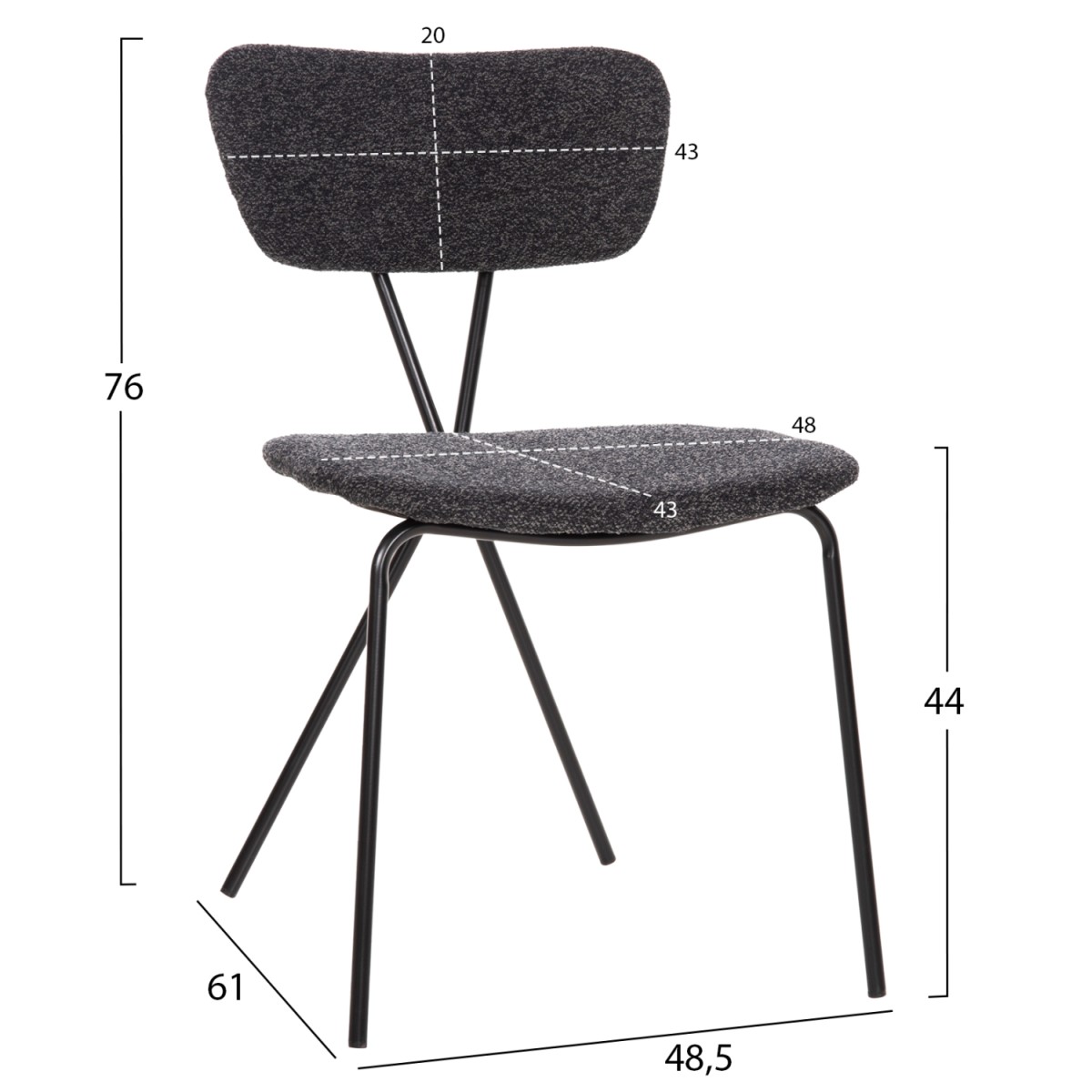 ΣΕΤ ΤΡΑΠΕΖΑΡΙΑΣ 5ΤΜΧ BROLIN HM21200 MDF TOP & ΜΕΤΑΛΛΟ ΜΑΥΡΟ-ΣΚΟΥΡΟ ΓΚΡΙ ΥΦΑΣΜΑ