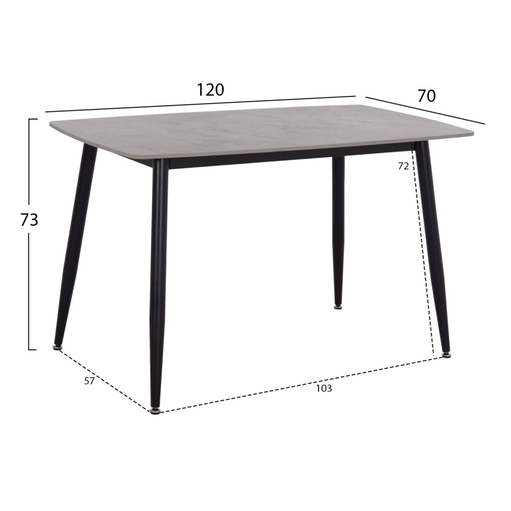 ΣΕΤ ΤΡΑΠΕΖΑΡΙΑΣ 5ΤΜΧ RAVEN HM21224.03 ΚΕΡΑΜΙΚΟ TOP ΓΚΡΙ ΜΑΡΜΑΡΟ--ΒΕΛΟΥΔΟ ΓΚΡΙ