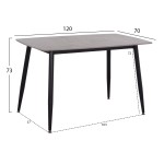 ΣΕΤ ΤΡΑΠΕΖΑΡΙΑΣ 5ΤΜΧ RAVEN HM21224.03 ΚΕΡΑΜΙΚΟ TOP ΓΚΡΙ ΜΑΡΜΑΡΟ--ΒΕΛΟΥΔΟ ΓΚΡΙ