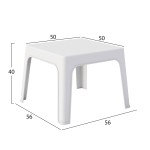 ΣΕΤ 3ΤΜΧ ΠΟΛΥΠΡΟΠΥΛΕΝΙΟΥ SLEEK HM21267.01 ΤΡΑΠΕΖΑΚΙ & 2 ΠΟΛΥΘΡΟΝΕΣ-ΛΕΥΚΟ