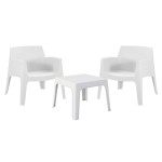 ΣΕΤ LOUNGE 3ΤΜΧ SLEEK HM21274.01 ΛΕΥΚΟ ΠΟΛΥΠΡΟΠΥΛΕΝΙΟ