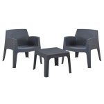ΣΕΤ LOUNGE 3ΤΜΧ SLEEK HM21274.10 ΓΚΡΙ ΠΟΛΥΠΡΟΠΥΛΕΝΙΟ