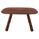 ΣΕΤ ΤΡΑΠΕΖΑΡΙΑΣ 9ΤΜΧ RIDER HM21341 ΤΡΑΠΕΖΙ ΑΠΟ MDF--ΚΑΡΕΚΛΕΣ RUBBERWOOD & ΥΦΑΣΜΑ