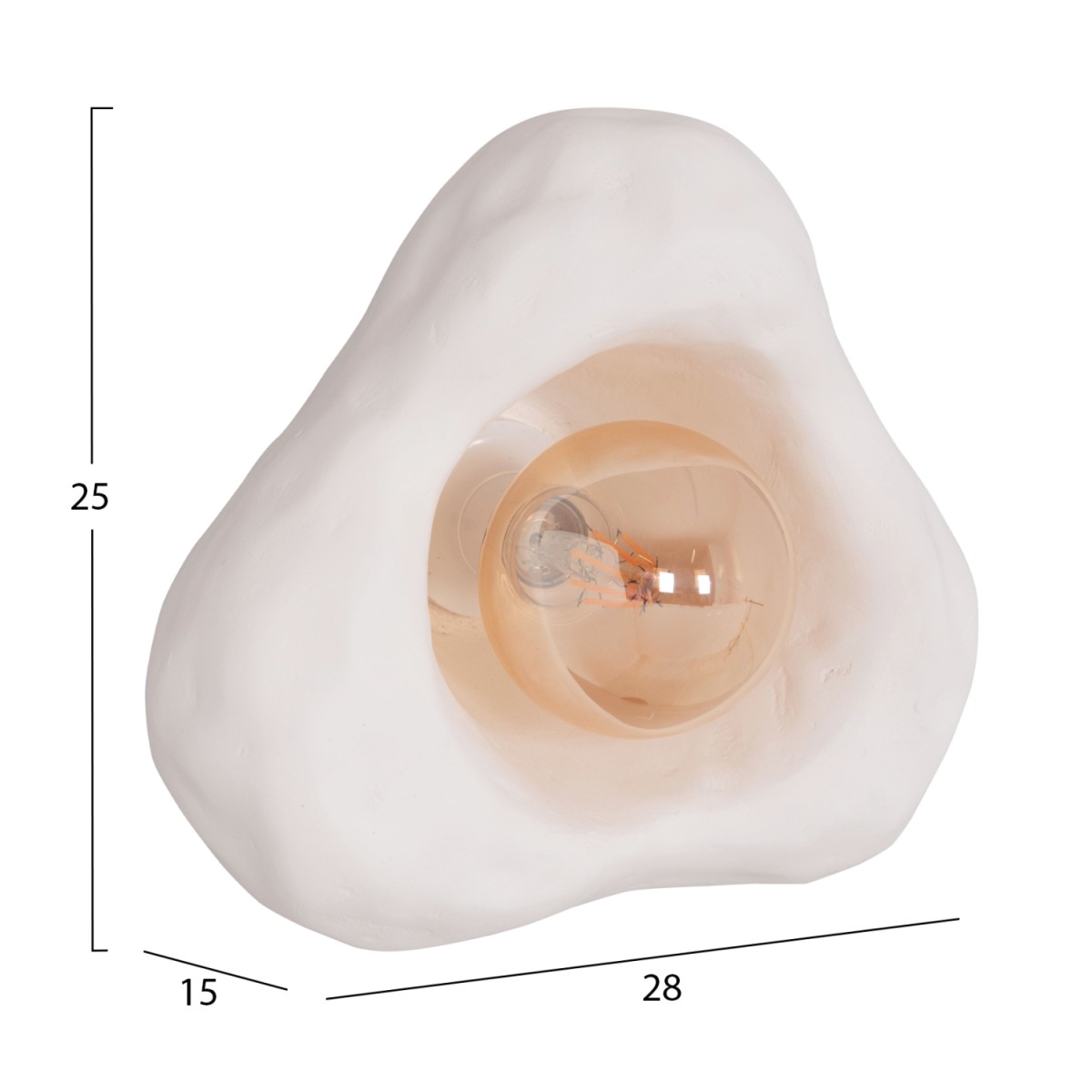 ΣΕΤ 3TMX ΕΠΙΤΟΙΧΙA ΦΩΤΙΣΤΙΚA LUXON HM10725.01 FIBER CEMENT ΣΕ ΛΕΥΚΟ [S-M-L]
