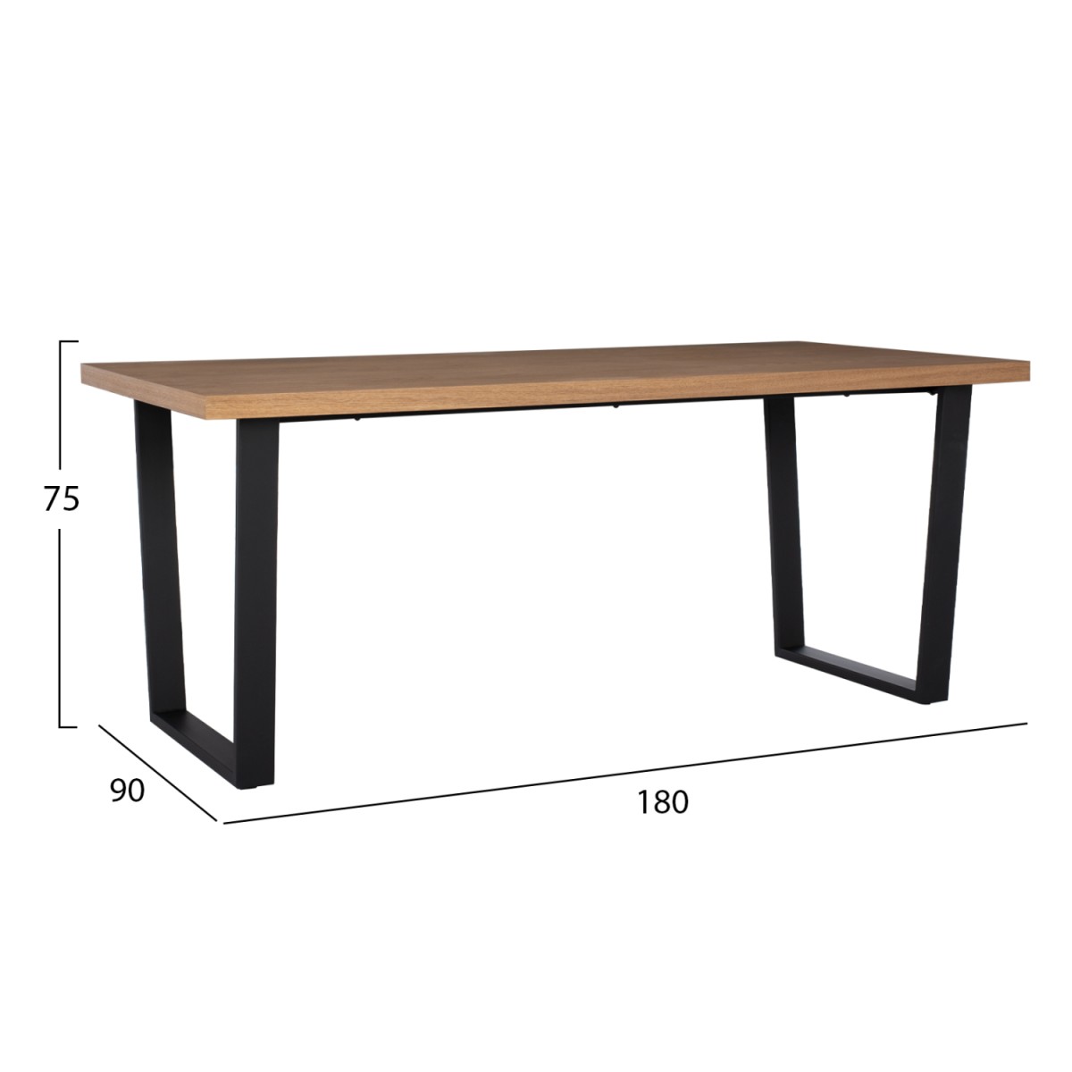 ΣΕΤ ΤΡΑΠΕΖΑΡΙΑΣ 7ΤΜΧ MANIDO HM10949.03 MDF TOP--ΥΦΑΣΜΑ TAUPE & ΜΕΤΑΛΛΟ ΜΑΥΡΟ