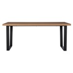 ΣΕΤ ΤΡΑΠΕΖΑΡΙΑΣ 7ΤΜΧ MANIDO HM10949.03 MDF TOP--ΥΦΑΣΜΑ TAUPE & ΜΕΤΑΛΛΟ ΜΑΥΡΟ