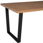 ΣΕΤ ΤΡΑΠΕΖΑΡΙΑΣ 7ΤΜΧ MANIDO HM10949.03 MDF TOP--ΥΦΑΣΜΑ TAUPE & ΜΕΤΑΛΛΟ ΜΑΥΡΟ