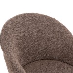 ΣΕΤ ΤΡΑΠΕΖΑΡΙΑΣ 7ΤΜΧ MANDY HM10957.03 MDF TOP--ΥΦΑΣΜΑ TAUPE & ΜΕΤΑΛ.ΠΟΔΙΑ