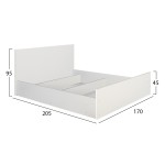 ΣΕΤ ΚΡΕΒΑΤΟΚΑΜΑΡΑΣ 5ΤΜΧ ADLER HM11758.03 ΜΕΛΑΜΙΝΗ ΛΕΥΚΗ-ΓΙΑ ΣΤΡΩΜΑ 160x200εκ