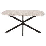 ΤΡΑΠΕΖΙ ΟΒΑΛ RODDEN HM11903.03 ΜΕ WERZALIT TERRAZZO-ΜΑΥΡΗ ΧΙΑΣΤΙ ΒΑΣΗ 146x94x75Υεκ ΤΡΑΠΕΖΙ ΟΒΑΛ RODDEN HM11903.03 ΜΕ WERZALIT TERRAZZO-ΜΑΥΡΗ ΧΙΑΣΤΙ ΒΑΣΗ 146x94x75Υεκ