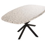 ΤΡΑΠΕΖΙ ΟΒΑΛ RODDEN HM11903.03 ΜΕ WERZALIT TERRAZZO-ΜΑΥΡΗ ΧΙΑΣΤΙ ΒΑΣΗ 146x94x75Υεκ ΤΡΑΠΕΖΙ ΟΒΑΛ RODDEN HM11903.03 ΜΕ WERZALIT TERRAZZO-ΜΑΥΡΗ ΧΙΑΣΤΙ ΒΑΣΗ 146x94x75Υεκ