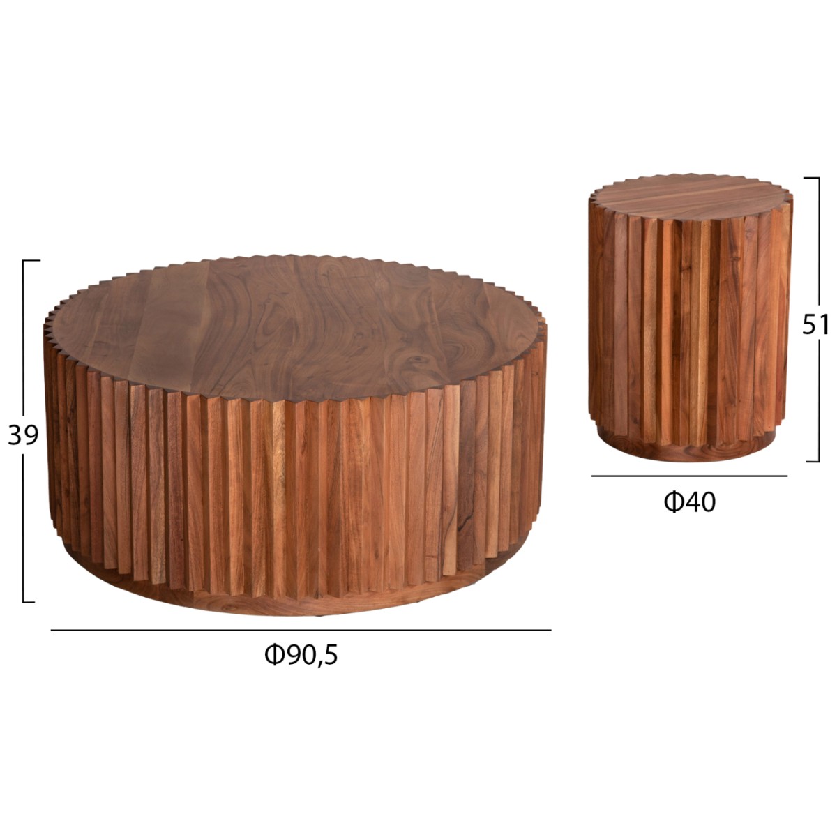ΣΕΤ 2ΤΜΧ ΤΡΑΠΕΖΙΑ ΣΑΛΟΝΙΟΥ ΣΤΡΟΓΓΥΛΑ SEDGE HM11944 ΜΑΣΙΦ ΑΚΑΚΙΑ Φ90 & Φ40εκ. ΣΕΤ 2ΤΜΧ ΤΡΑΠΕΖΙΑ ΣΑΛΟΝΙΟΥ ΣΤΡΟΓΓΥΛΑ SEDGE HM11944 ΜΑΣΙΦ ΑΚΑΚΙΑ Φ90 & Φ40εκ.