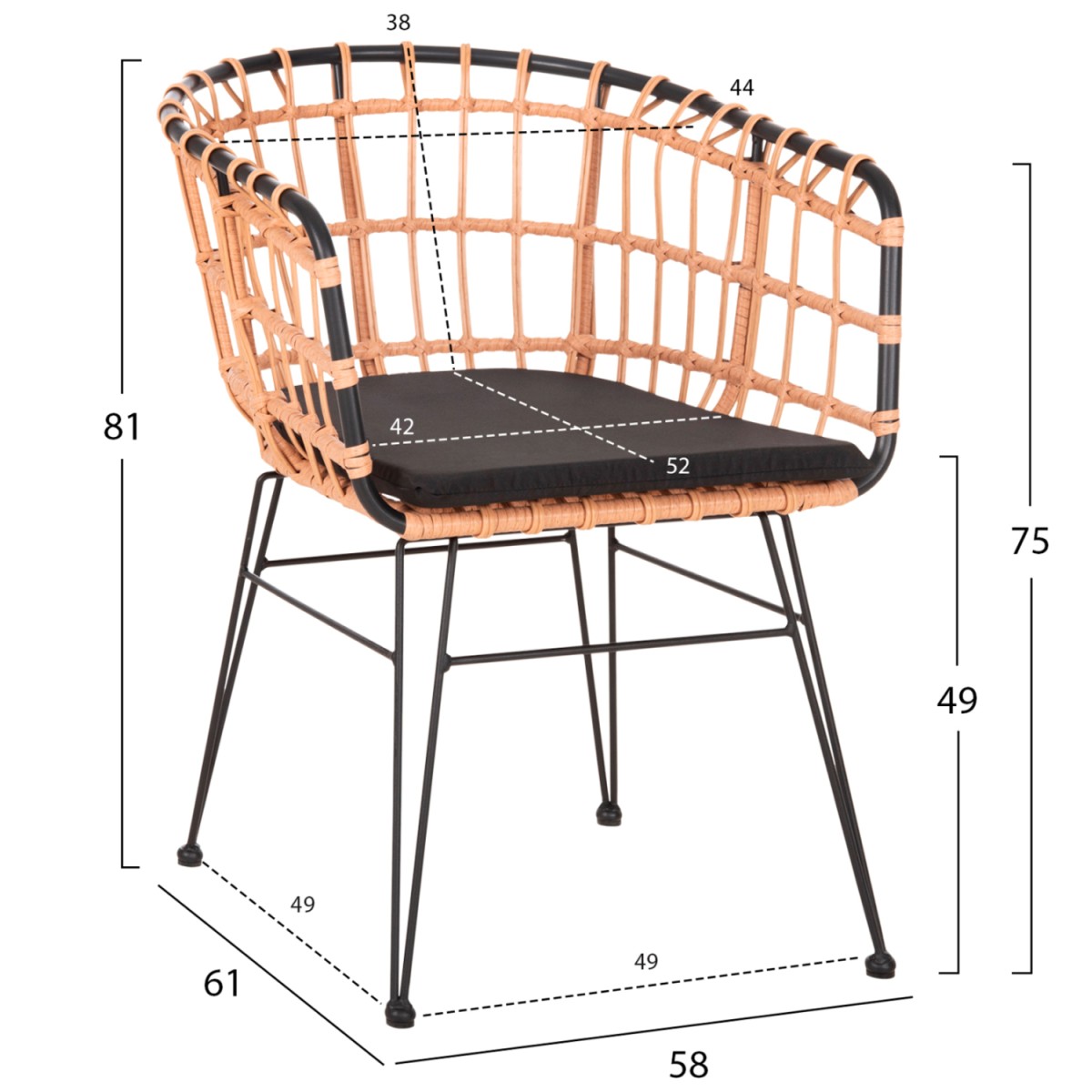 ΣΕΤ ΕΞΩΤ.ΧΩΡΟΥ 4ΤΜΧ ALLEGRA HM21051 ΣΥΝΘ.RATTAN ΜΠΕΖ-ΜΑΥΡΟ ΜΕΤΑΛΛΟ ΣΕΤ ΕΞΩΤ.ΧΩΡΟΥ 4ΤΜΧ ALLEGRA HM21051 ΣΥΝΘ.RATTAN ΜΠΕΖ-ΜΑΥΡΟ ΜΕΤΑΛΛΟ
