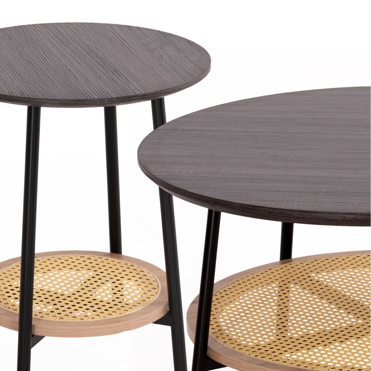 ΣΕΤ 2ΤΜΧ ΤΡΑΠΕΖΙΑ ΣΑΛΟΝΙΟΥ SEWELL HM21087 MDF-ΜΕΤΑΛΛΟ-ΣΥΝΘΕΤΙΚΟ RATTAN Φ80εκ & Φ45εκ ΣΕΤ 2ΤΜΧ ΤΡΑΠΕΖΙΑ ΣΑΛΟΝΙΟΥ SEWELL HM21087 MDF-ΜΕΤΑΛΛΟ-ΣΥΝΘΕΤΙΚΟ RATTAN Φ80εκ & Φ45εκ
