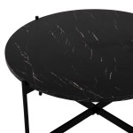 ΣΕΤ 2ΤΜΧ ΤΡΑΠΕΖΙΑ ΣΑΛΟΝΙΟΥ RONDA HM21089 MDF ΜΑΥΡΟ ΜΑΡΜΑΡΟ Φ80εκ & Φ50εκ ΣΕΤ 2ΤΜΧ ΤΡΑΠΕΖΙΑ ΣΑΛΟΝΙΟΥ RONDA HM21089 MDF ΜΑΥΡΟ ΜΑΡΜΑΡΟ Φ80εκ & Φ50εκ