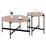 ΣΕΤ 2ΤΜΧ ΤΡΑΠΕΖΙΑ ΣΑΛΟΝΙΟΥ RONDA HM21089.02 MDF ΣΟΝΑΜΑ Φ80εκ & Φ50εκ ΣΕΤ 2ΤΜΧ ΤΡΑΠΕΖΙΑ ΣΑΛΟΝΙΟΥ RONDA HM21089.02 MDF ΣΟΝΑΜΑ Φ80εκ & Φ50εκ