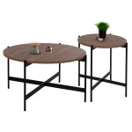 ΣΕΤ 2ΤΜΧ ΤΡΑΠΕΖΙΑ ΣΑΛΟΝΙΟΥ RONDA HM21089.03 MDF ΣΕ ΚΑΡΥΔΙ ΧΡΩΜΑ Φ80εκ & Φ50εκ ΣΕΤ 2ΤΜΧ ΤΡΑΠΕΖΙΑ ΣΑΛΟΝΙΟΥ RONDA HM21089.03 MDF ΣΕ ΚΑΡΥΔΙ ΧΡΩΜΑ Φ80εκ & Φ50εκ