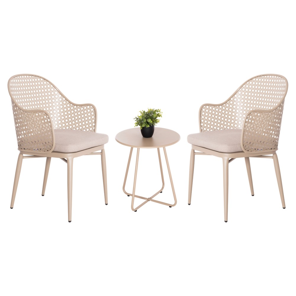 ΣΕΤ LOUNGE 3TMX ΕΞ.ΧΩΡΟΥ OREGO HM21107.03 ΑΛΟΥΜΙΝΙΟ & ΜΕΤΑΛΛΟ ΣΕ ΚΑΠΟΥΤΣΙΝΟ