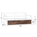 ΚΡΕΒΑΤΙ-ΚΑΝΑΠΕΣ BERNIE HM21121.01 ΛΕΥΚΟΣ ΜΕΤΑΛ.ΣΚΕΛΕΤΟΣ & 2 ΣΥΡΤΑΡΙΑ- ΓΙΑ 190x90εκ. ΚΡΕΒΑΤΙ-ΚΑΝΑΠΕΣ BERNIE HM21121.01 ΛΕΥΚΟΣ ΜΕΤΑΛ.ΣΚΕΛΕΤΟΣ & 2 ΣΥΡΤΑΡΙΑ- ΓΙΑ 190x90εκ.