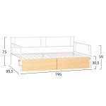 ΚΡΕΒΑΤΙ-ΚΑΝΑΠΕΣ BERNIE HM21121.02 ΛΕΥΚΟ ΜΕΤΑΛΛΟ & 2 SONAMA ΣΥΡΤΑΡΙΑ- ΓΙΑ 190x90εκ. ΚΡΕΒΑΤΙ-ΚΑΝΑΠΕΣ BERNIE HM21121.02 ΛΕΥΚΟ ΜΕΤΑΛΛΟ & 2 SONAMA ΣΥΡΤΑΡΙΑ- ΓΙΑ 190x90εκ.