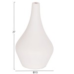 ΣΕΤ 3 ΕΠΙΤΡΑΠΕΖΙΑ ΔΙΑΚΟΣΜΗΤΙΚΑ ΒΑΖΑ DENI ΗΜ21141 FIBER CEMENT ΣΕ ΛΕΥΚΟ