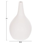 ΣΕΤ 3 ΕΠΙΤΡΑΠΕΖΙΑ ΔΙΑΚΟΣΜΗΤΙΚΑ ΒΑΖΑ DENI ΗΜ21141 FIBER CEMENT ΣΕ ΛΕΥΚΟ