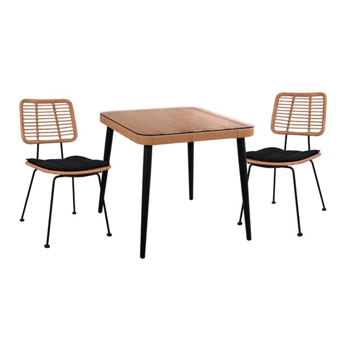ΣΕΤ 3ΤΜΧ ALLEGRA WICKER ΜΕ ΤΡΑΠΕΖΙ 80X80Χ78Υ ΜΠΕΖ & ΜΑΥΡΟ ΧΡΩΜΑ HM10485 ΣΕΤ 3ΤΜΧ ALLEGRA WICKER ΜΕ ΤΡΑΠΕΖΙ 80X80Χ78Υ ΜΠΕΖ & ΜΑΥΡΟ ΧΡΩΜΑ HM10485