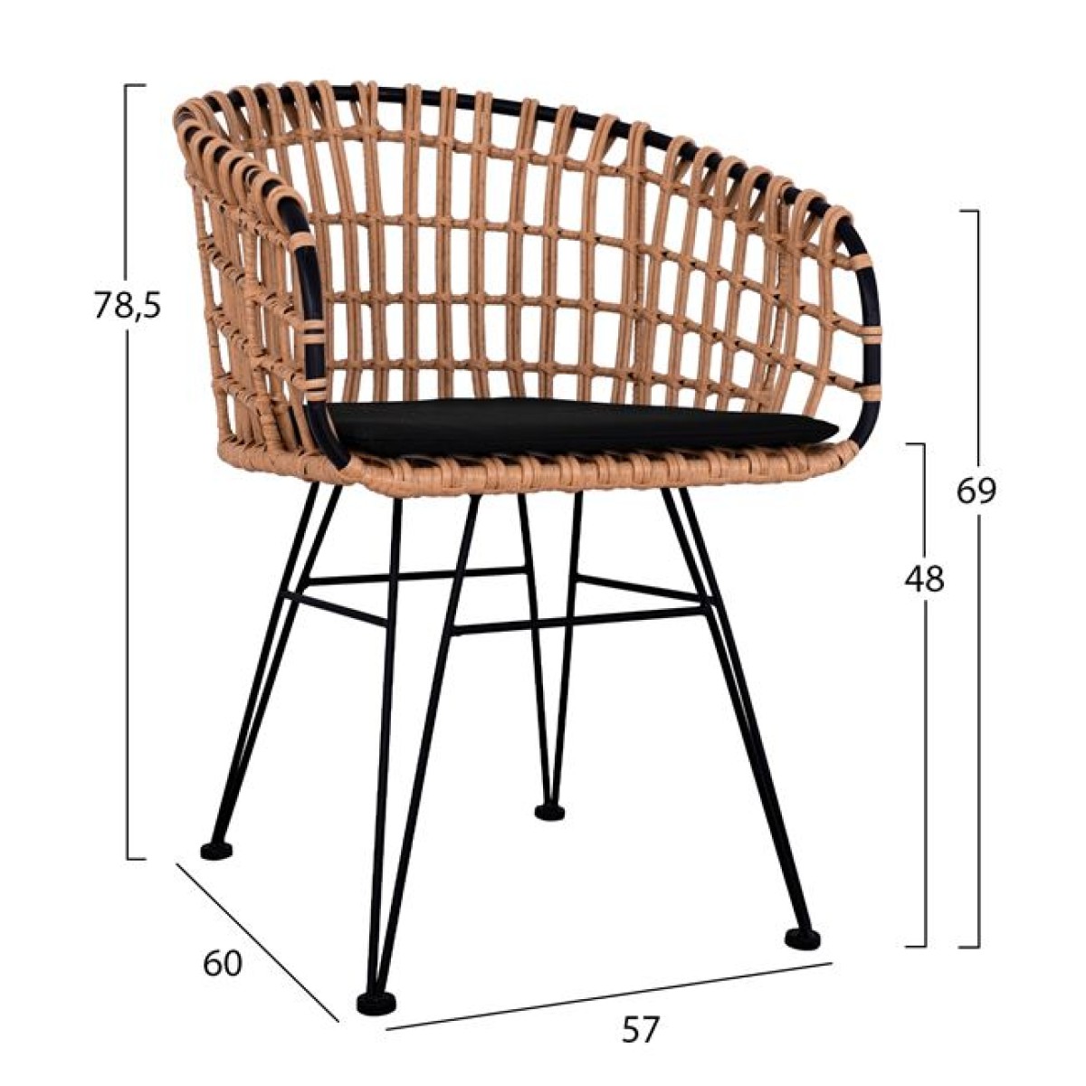 ΣΕΤ 5ΤΜΧ ALLEGRA WICKER ΜΕ ΤΡΑΠΕΖΙ 140X80Χ78Υ ΜΠΕΖ & ΜΑΥΡΟ ΧΡΩΜΑ HM10488 ΣΕΤ 5ΤΜΧ ALLEGRA WICKER ΜΕ ΤΡΑΠΕΖΙ 140X80Χ78Υ ΜΠΕΖ & ΜΑΥΡΟ ΧΡΩΜΑ HM10488