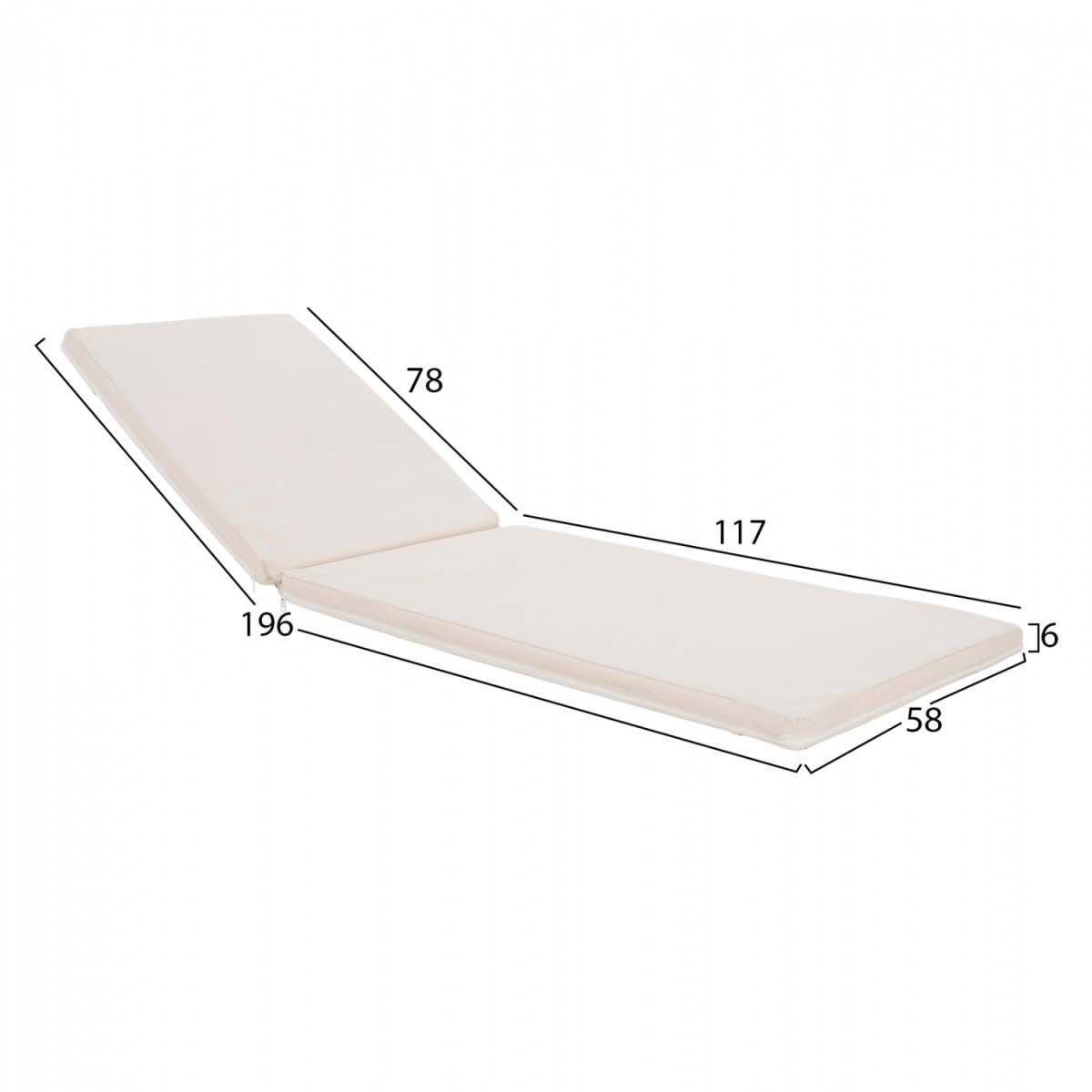 ΜΑΞΙΛΑΡΙ ΞΑΠΛΩΣΤΡΑΣ TEXTILENE 600gr/m2 2X1 SIFNOS ΜΠΕΖ HM11234.60T 196(117+1+78)x58x6εκ. ΜΑΞΙΛΑΡΙ ΞΑΠΛΩΣΤΡΑΣ TEXTILENE 600gr/m2 2X1 SIFNOS ΜΠΕΖ HM11234.60T 196(117+1+78)x58x6εκ.