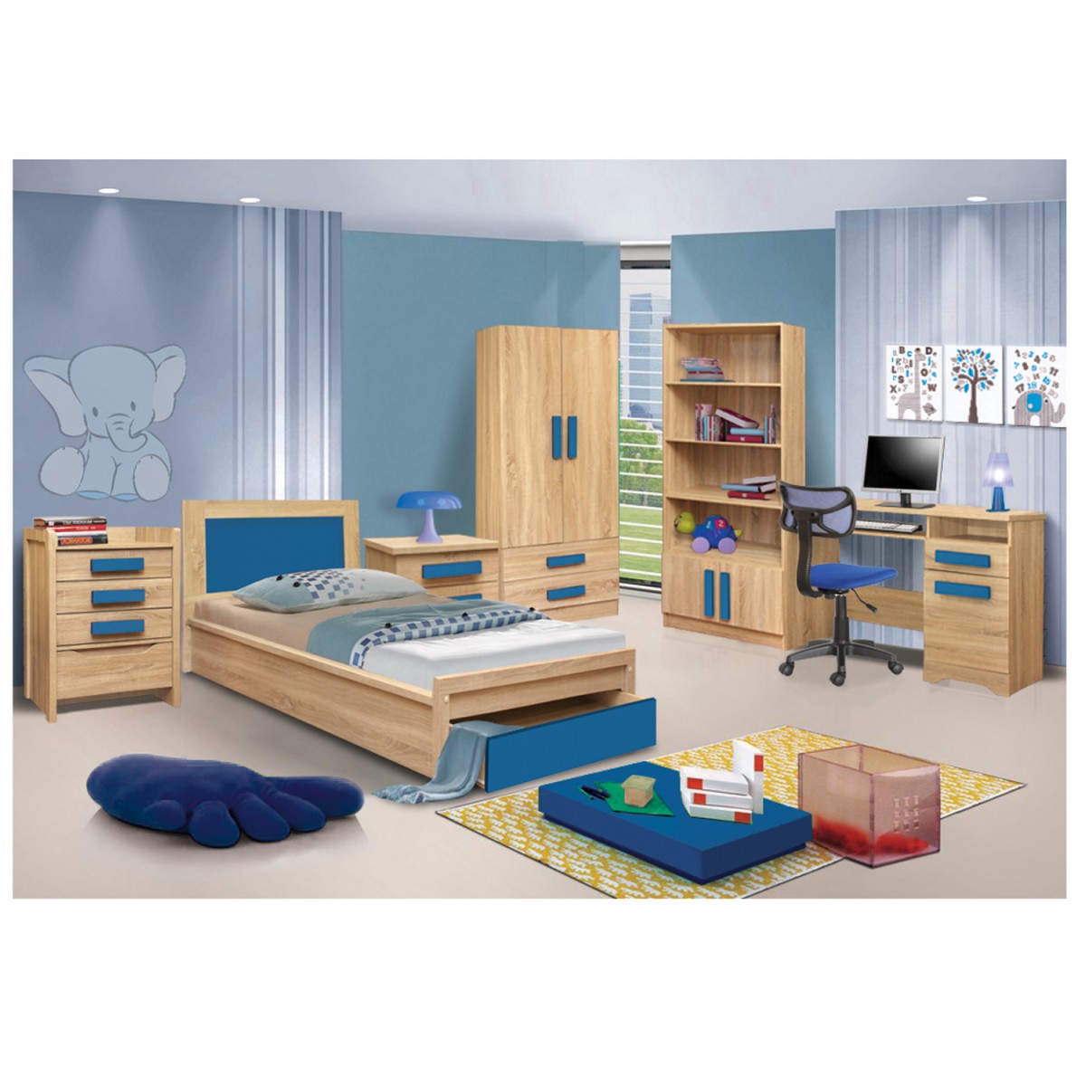 ΓΡΑΦΕΙΟ PLAYROOM SONAMA-ΣΙΕΛ HM11154.01 110X55X76.5εκ ΓΡΑΦΕΙΟ PLAYROOM SONAMA-ΣΙΕΛ HM11154.01 110X55X76.5εκ