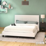 Κρεβάτι Nevil pakoworld 150x200 PU χρώμα λευκό ματ Κρεβάτι Nevil pakoworld 150x200 PU χρώμα λευκό ματ