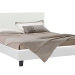 Κρεβάτι Nevil pakoworld 150x200 PU χρώμα λευκό ματ Κρεβάτι Nevil pakoworld 150x200 PU χρώμα λευκό ματ