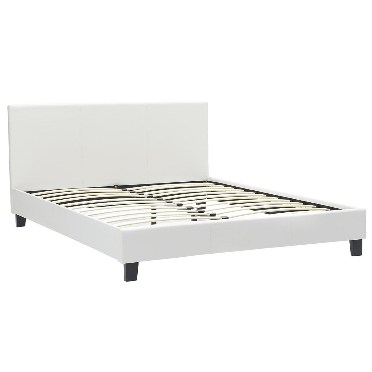 Κρεβάτι Nevil pakoworld 150x200 PU χρώμα λευκό ματ Κρεβάτι Nevil pakoworld 150x200 PU χρώμα λευκό ματ