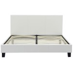Κρεβάτι Nevil pakoworld 150x200 PU χρώμα λευκό ματ Κρεβάτι Nevil pakoworld 150x200 PU χρώμα λευκό ματ