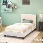 Κρεβάτι Nevil pakoworld 100x200 PU χρώμα λευκό ματ Κρεβάτι Nevil pakoworld 100x200 PU χρώμα λευκό ματ
