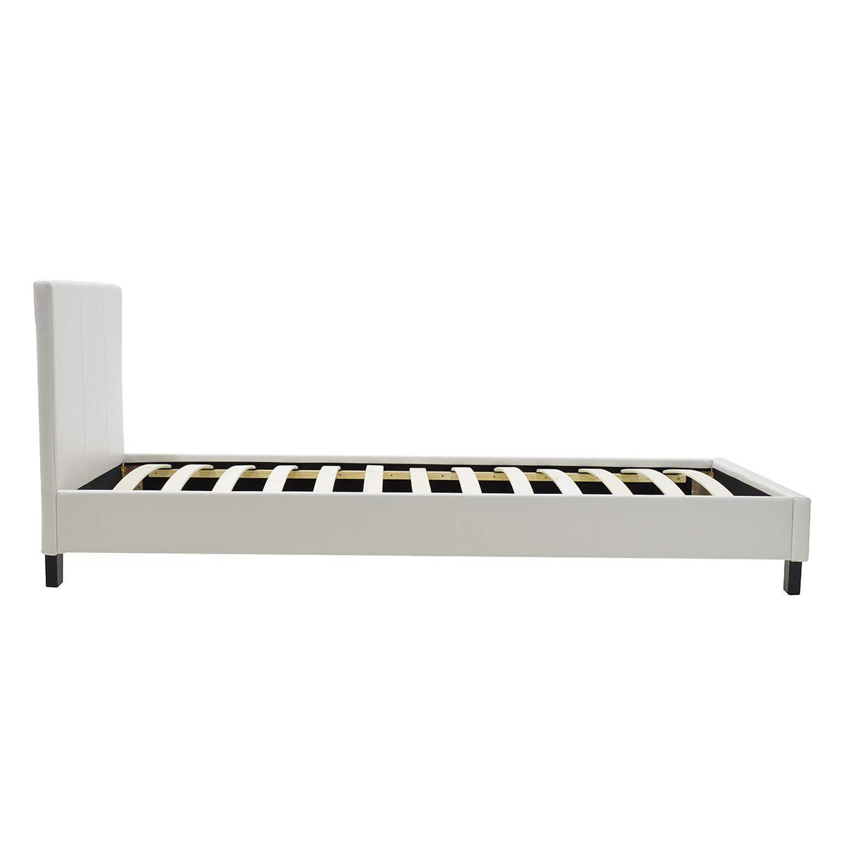Κρεβάτι Nevil pakoworld 100x200 PU χρώμα λευκό ματ Κρεβάτι Nevil pakoworld 100x200 PU χρώμα λευκό ματ