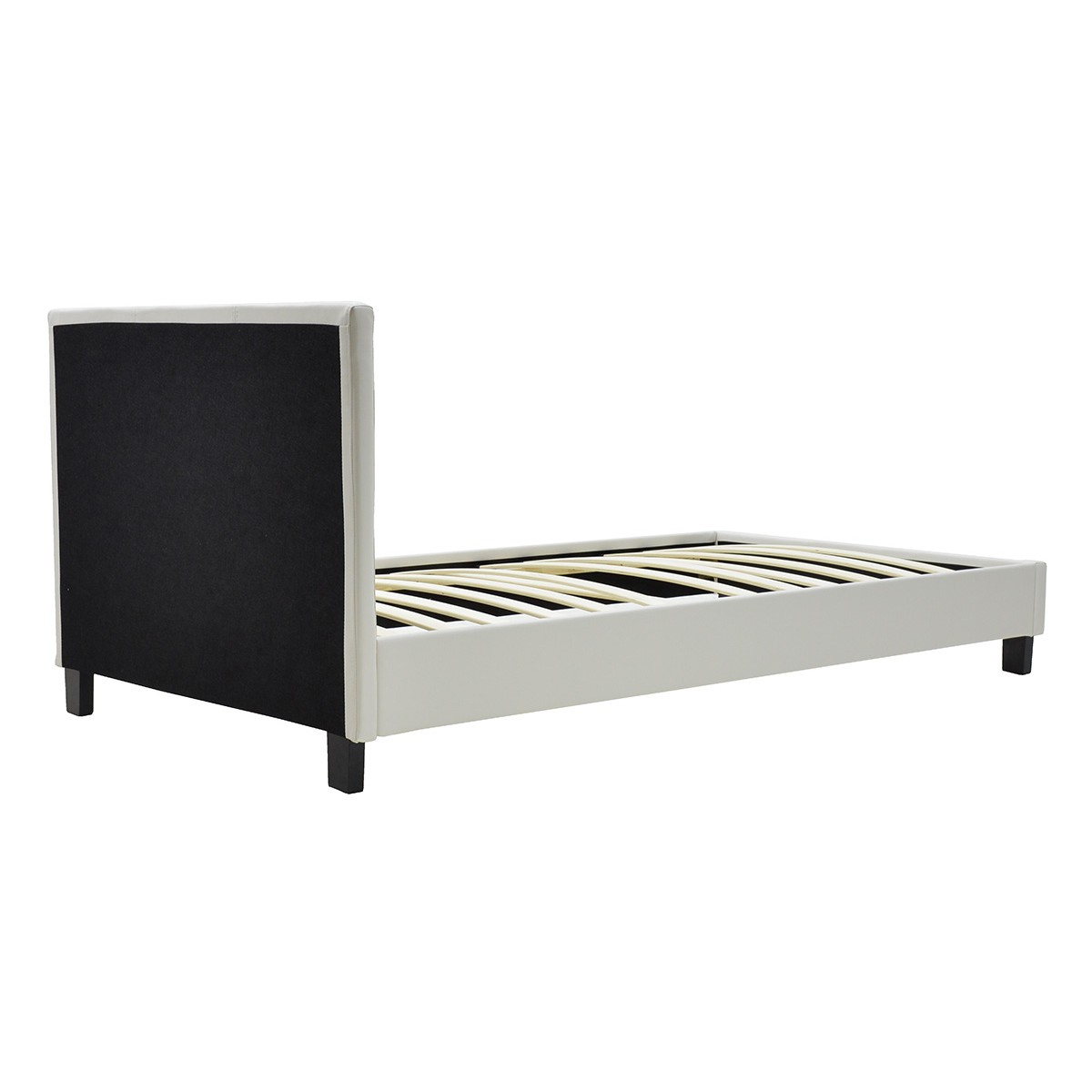 Κρεβάτι Nevil pakoworld 100x200 PU χρώμα λευκό ματ Κρεβάτι Nevil pakoworld 100x200 PU χρώμα λευκό ματ