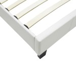 Κρεβάτι Nevil pakoworld 100x200 PU χρώμα λευκό ματ Κρεβάτι Nevil pakoworld 100x200 PU χρώμα λευκό ματ
