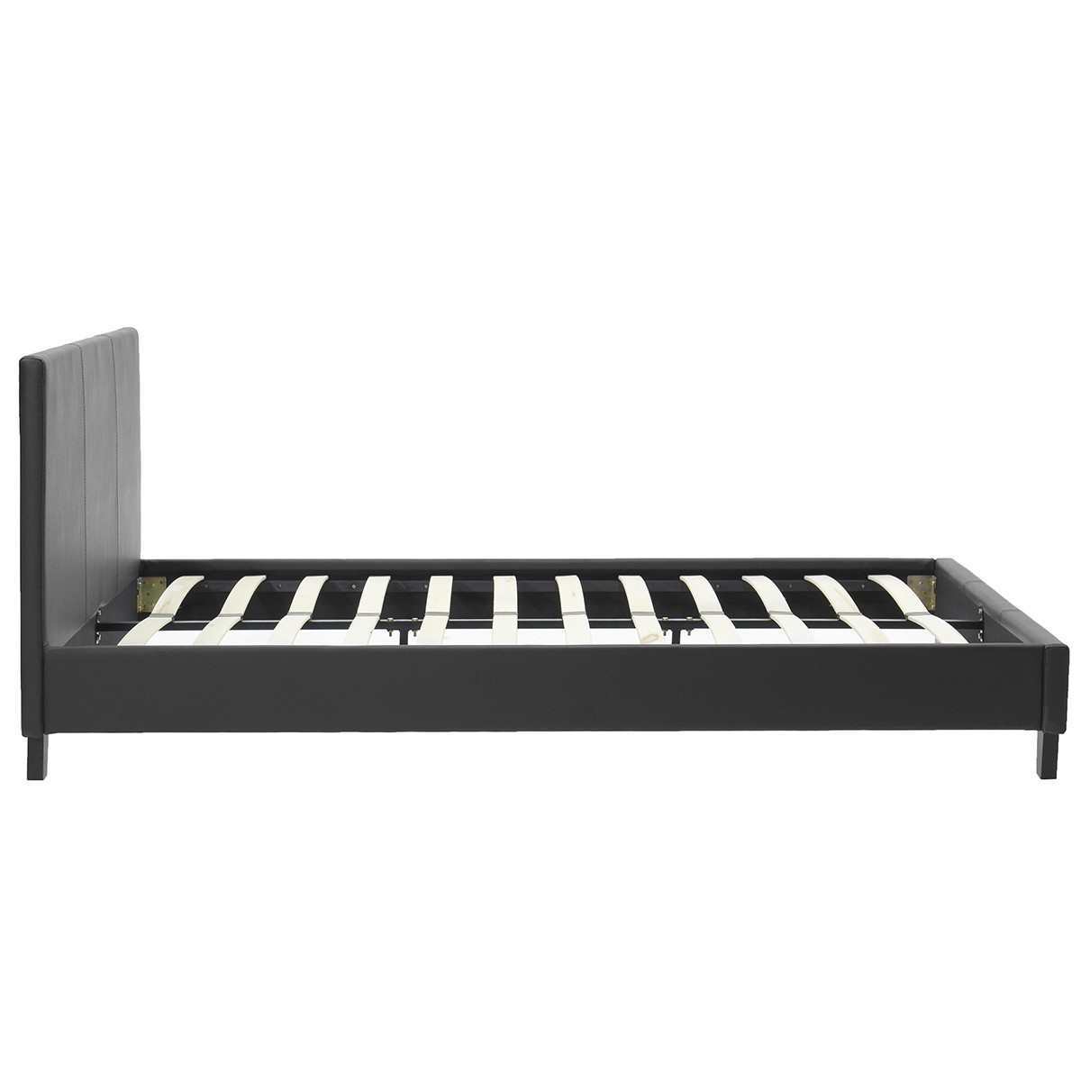 Κρεβάτι Nevil pakoworld 150x200 PU χρώμα μαύρο ματ Κρεβάτι Nevil pakoworld 150x200 PU χρώμα μαύρο ματ
