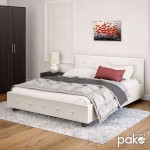Κρεβάτι Roi pakoworld 160x200 PU λευκό ματ + αποθηκευτικό χώρο Κρεβάτι Roi pakoworld 160x200 PU λευκό ματ + αποθηκευτικό χώρο