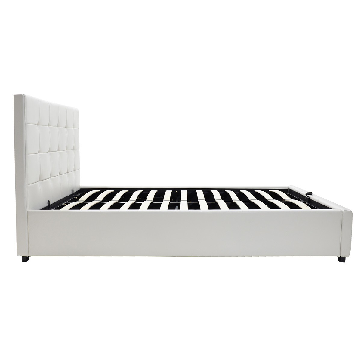 Κρεβάτι Roi pakoworld 160x200 PU λευκό ματ + αποθηκευτικό χώρο Κρεβάτι Roi pakoworld 160x200 PU λευκό ματ + αποθηκευτικό χώρο