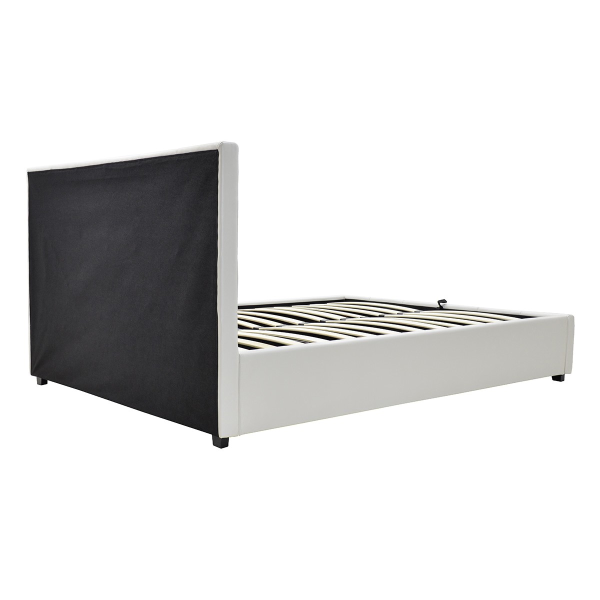 Κρεβάτι Roi pakoworld 160x200 PU λευκό ματ + αποθηκευτικό χώρο Κρεβάτι Roi pakoworld 160x200 PU λευκό ματ + αποθηκευτικό χώρο
