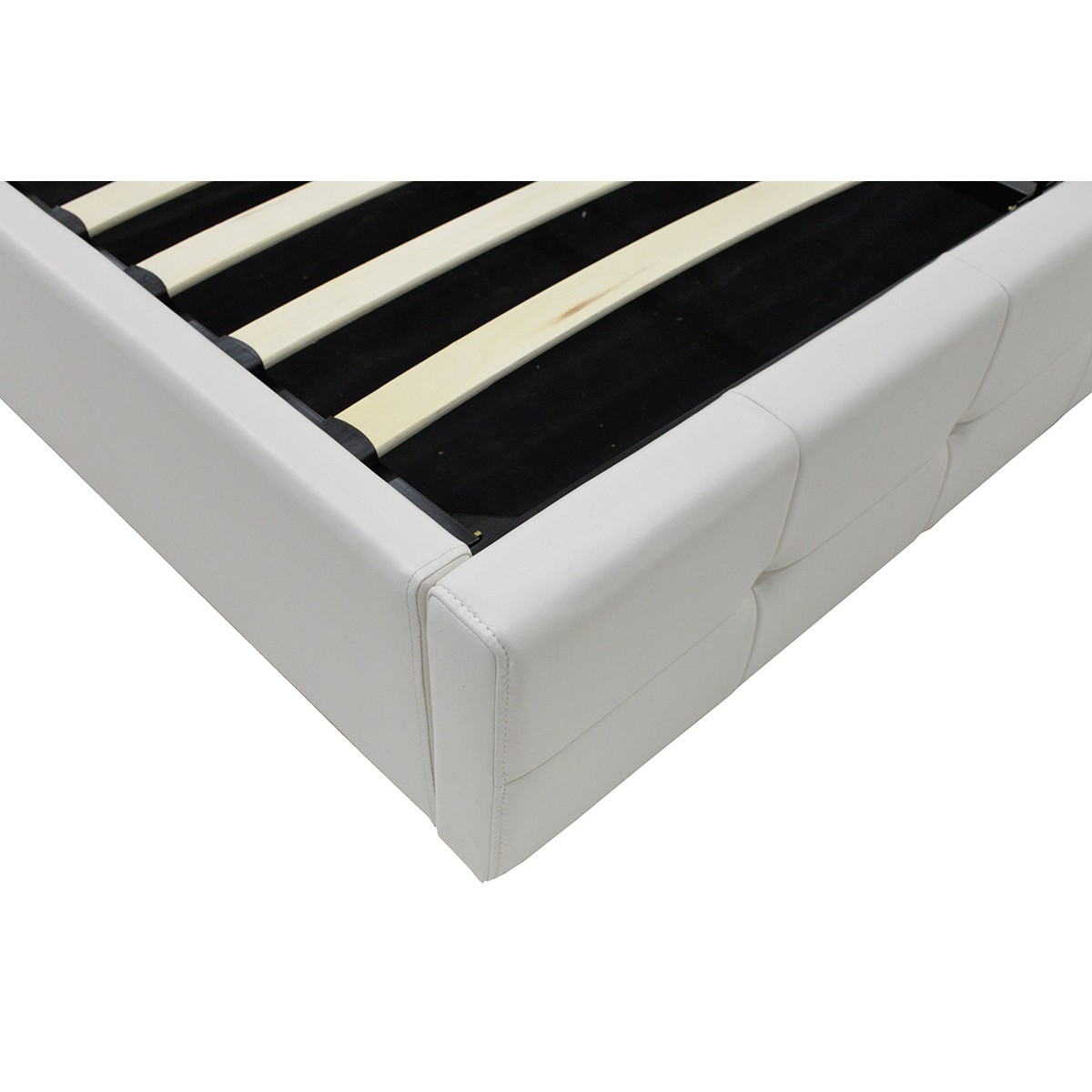 Κρεβάτι Roi pakoworld 160x200 PU λευκό ματ + αποθηκευτικό χώρο Κρεβάτι Roi pakoworld 160x200 PU λευκό ματ + αποθηκευτικό χώρο