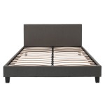 Κρεβάτι Nevil pakoworld 150x200 με ύφασμα χρώμα ανθρακί Κρεβάτι Nevil pakoworld 150x200 με ύφασμα χρώμα ανθρακί