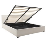Κρεβάτι Norse pakoworld pu λευκό με αποθηκευτικό χώρο 160x200εκ Κρεβάτι Norse pakoworld pu λευκό με αποθηκευτικό χώρο 160x200εκ