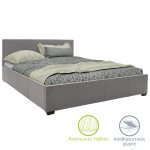 Κρεβάτι Norse pakoworld pu γκρι ματ με αποθηκευτικό χώρο 160x200εκ Κρεβάτι Norse pakoworld pu γκρι ματ με αποθηκευτικό χώρο 160x200εκ