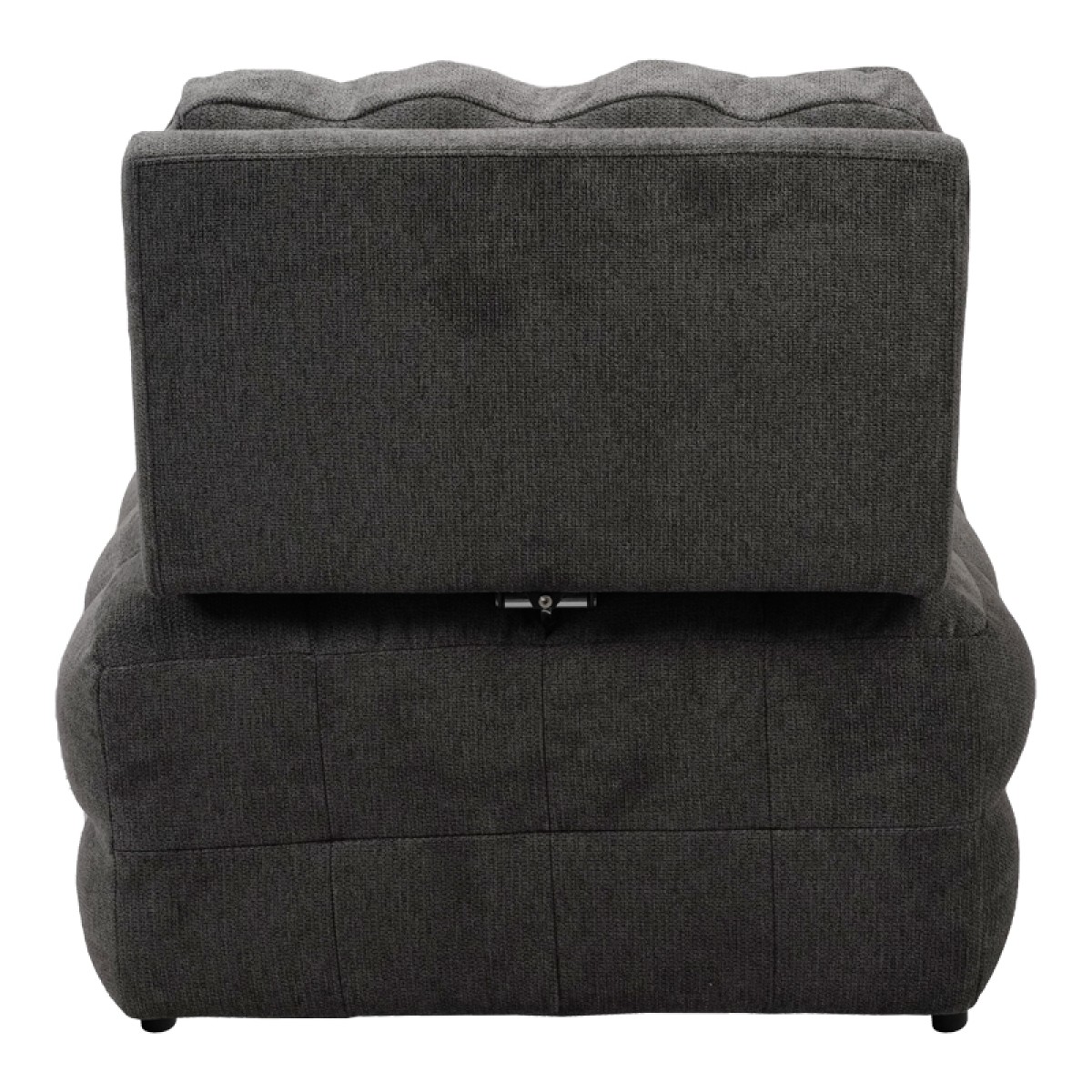 Πολυθρόνα-κρεβάτι Jelica pakoworld γκρι ύφασμα 88x110x86εκ