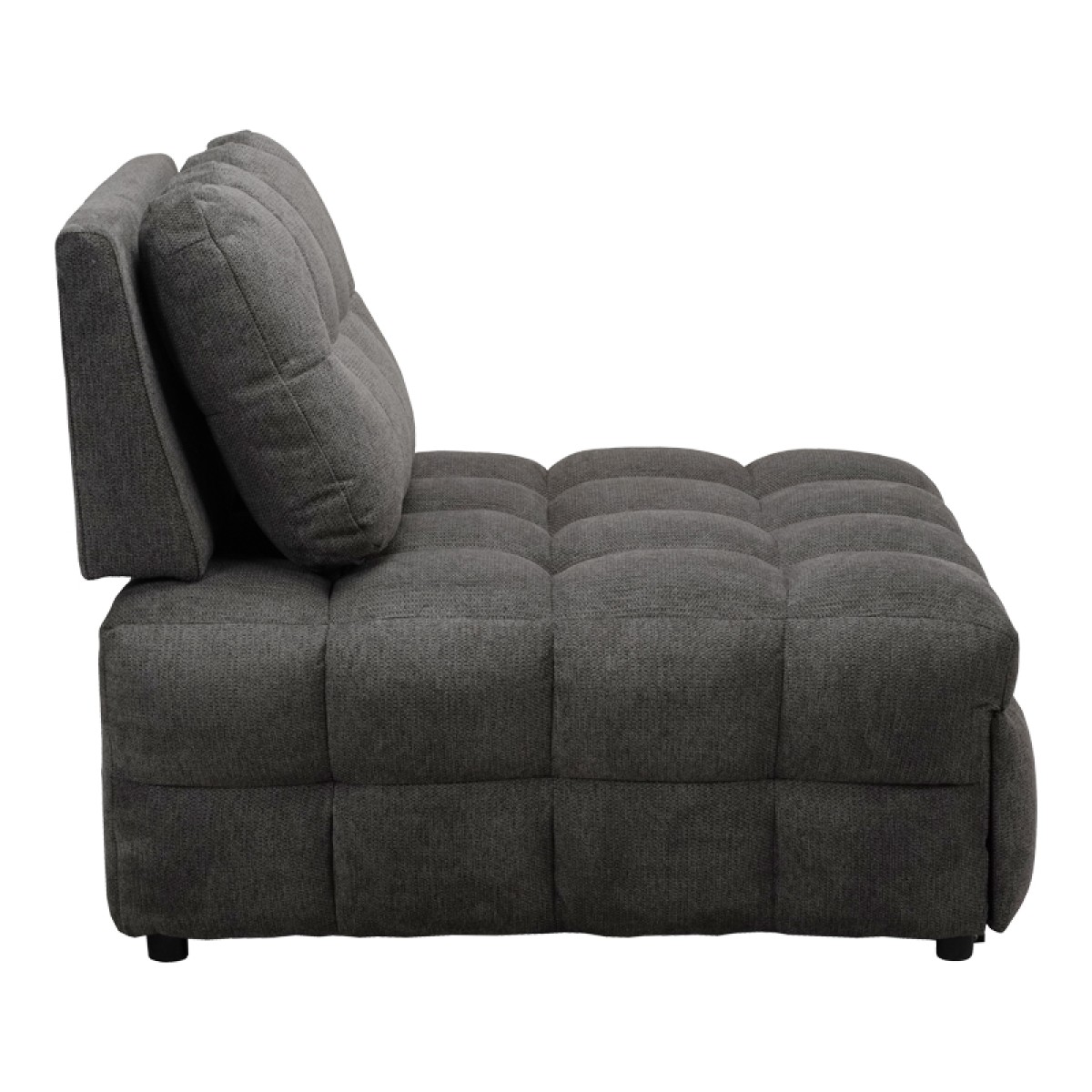 Πολυθρόνα-κρεβάτι Jelica pakoworld γκρι ύφασμα 88x110x86εκ